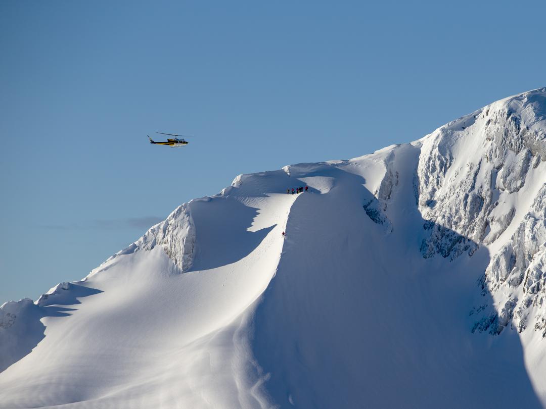 Mike Wiegele Heli-skiing Resort in Canada offers the best powder skiing.