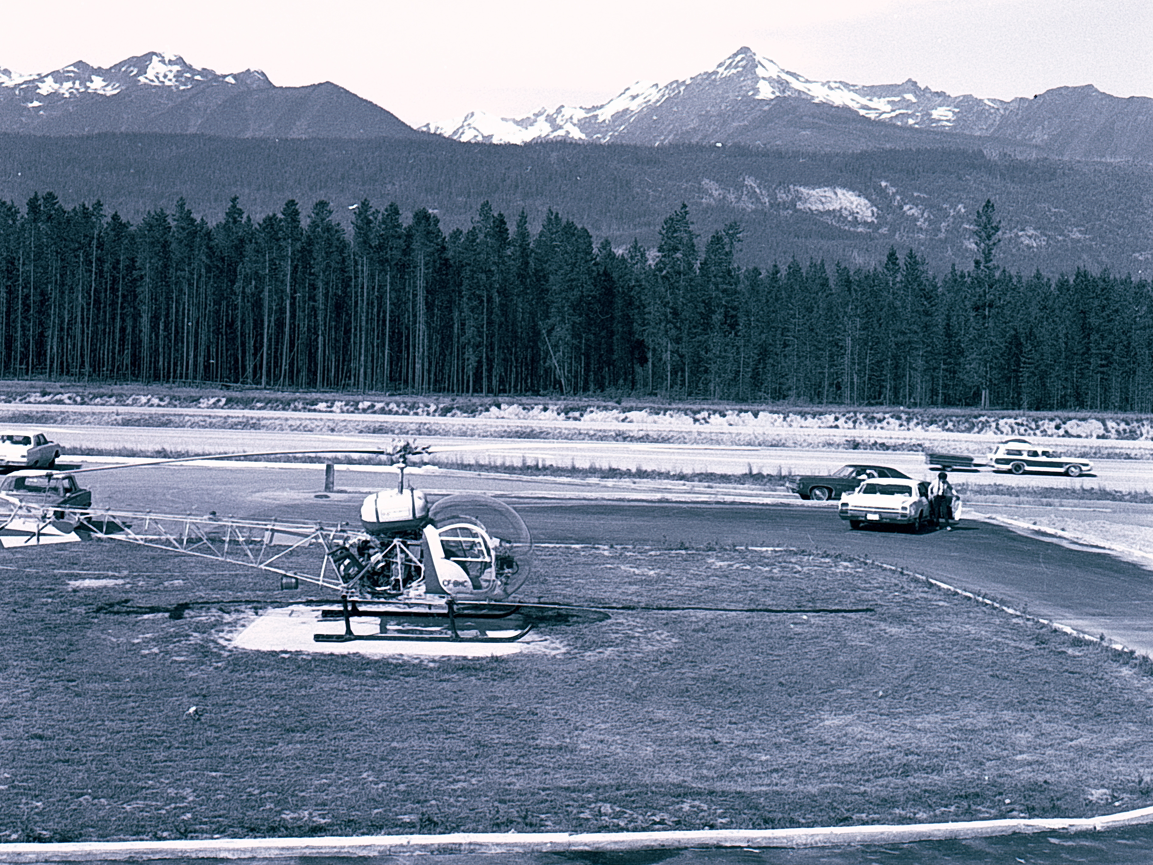 Helicopter Skiing in 1970 at Mike Wiegele Heli-skiing Resort