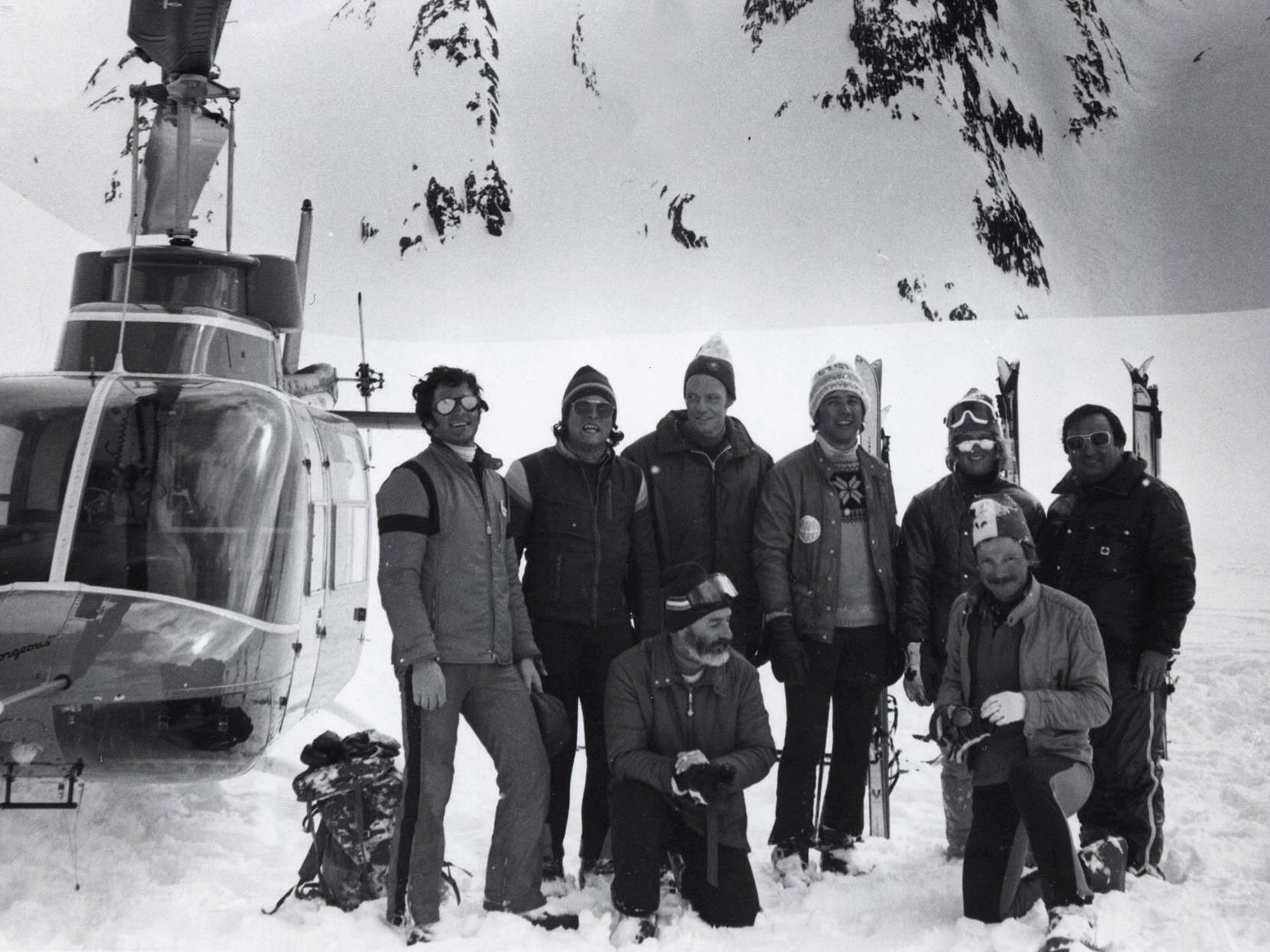 Helicopter Skiing in 1970 at Mike Wiegele Heli-skiing Resort