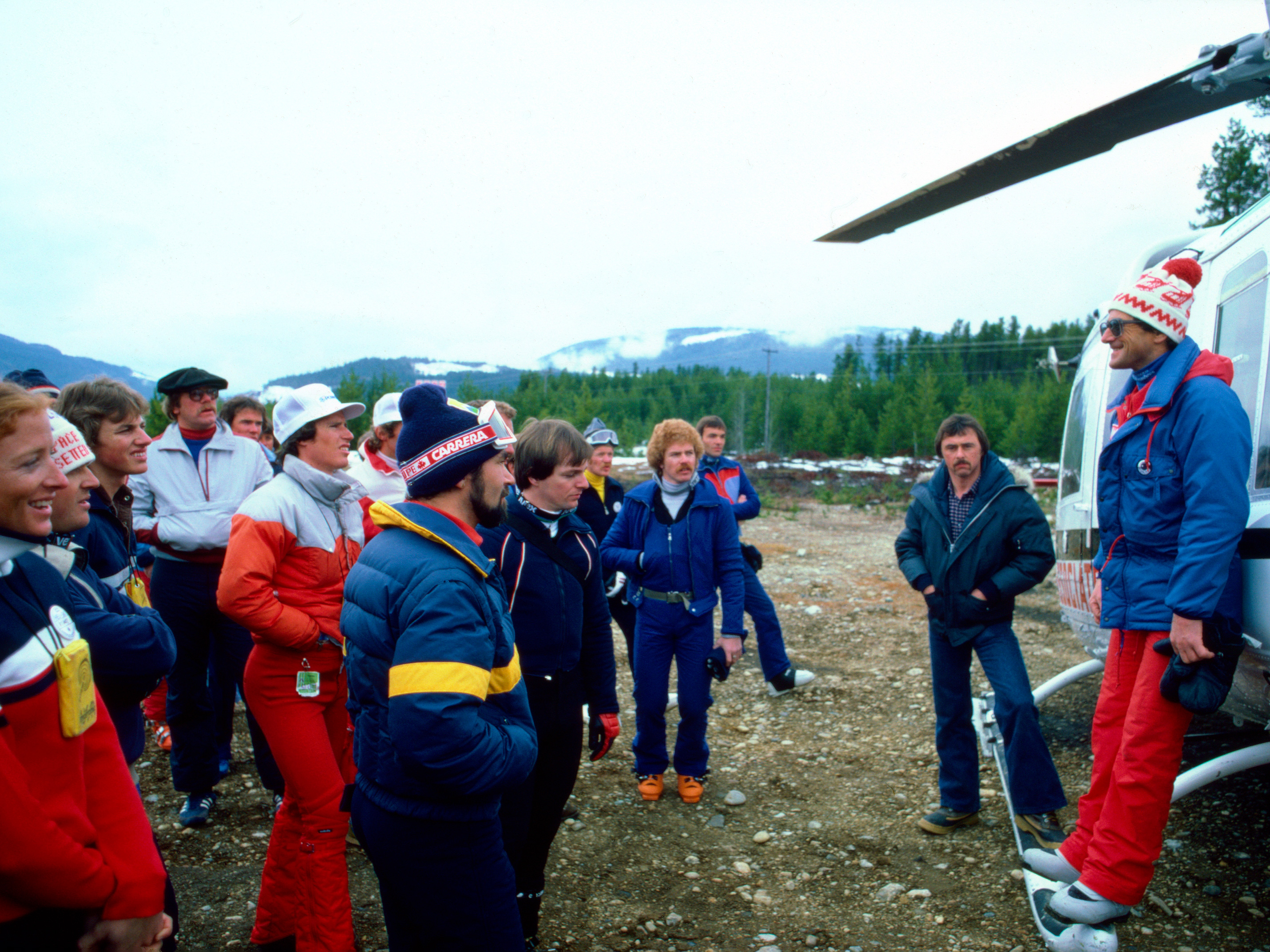 Heli-skiing in 1980 at Mike Wiegele Helicopter Skiing Resort