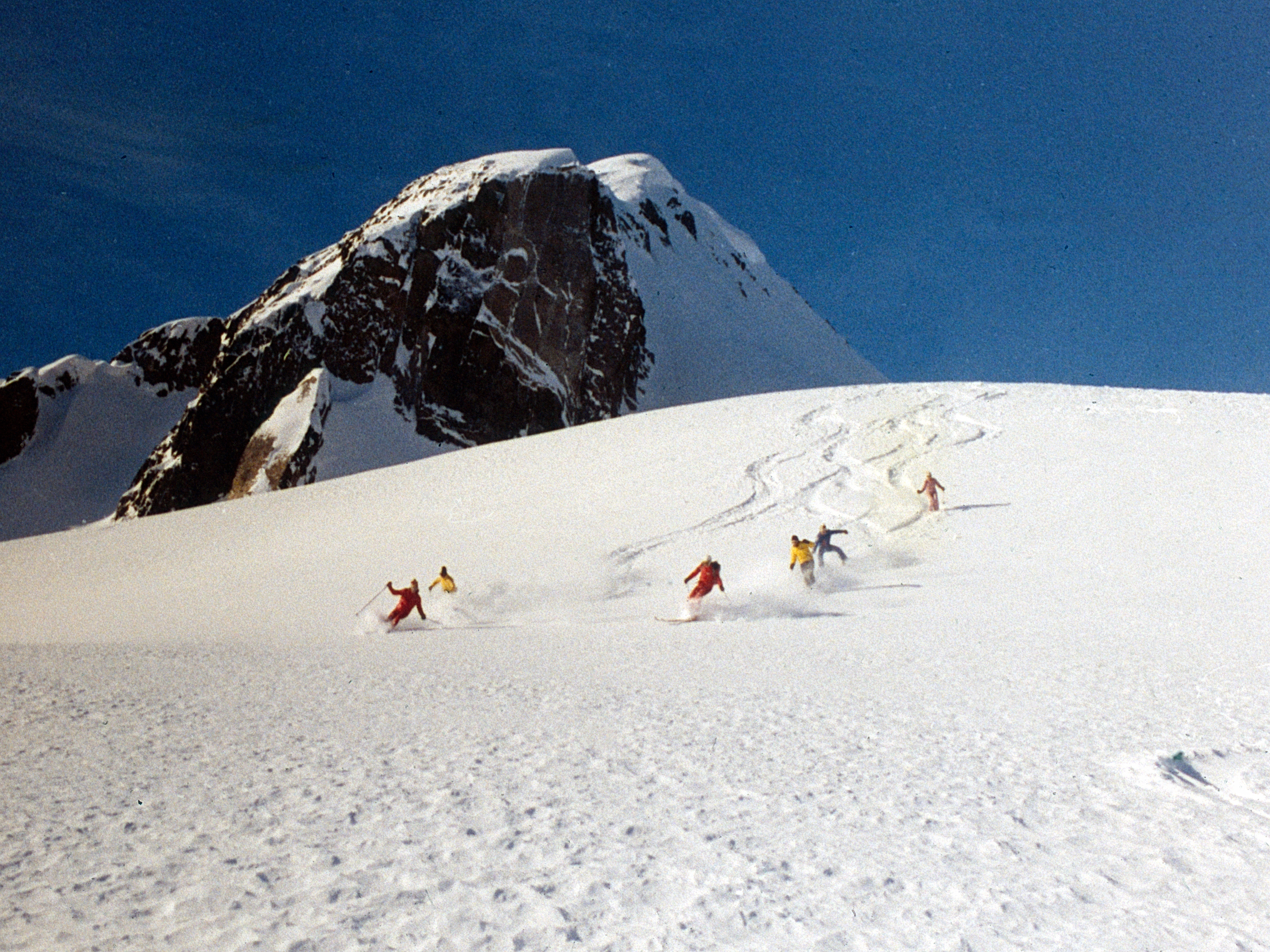 Helicopter Skiing in 1970 at Mike Wiegele Heli-skiing Resort
