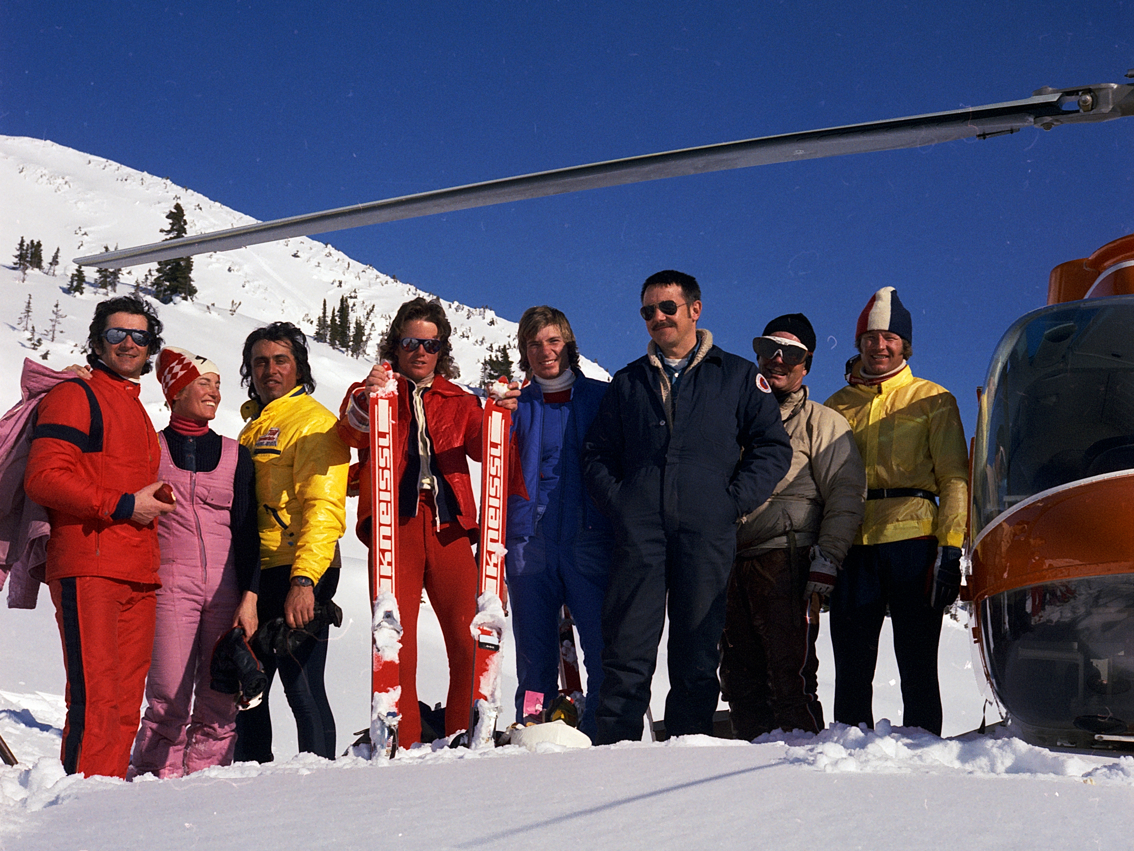 Helicopter Skiing in 1970 at Mike Wiegele Heli-skiing Resort