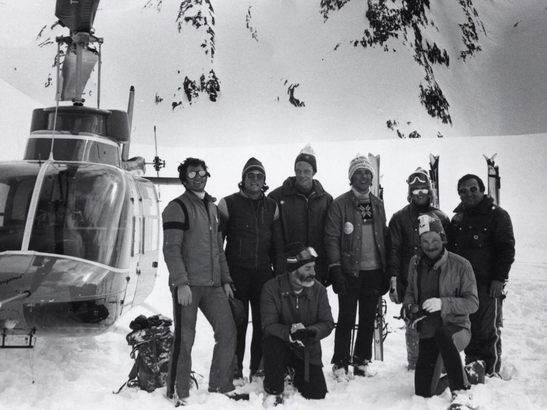 Helicopter Skiing in 1970 at Mike Wiegele Heli-skiing Resort