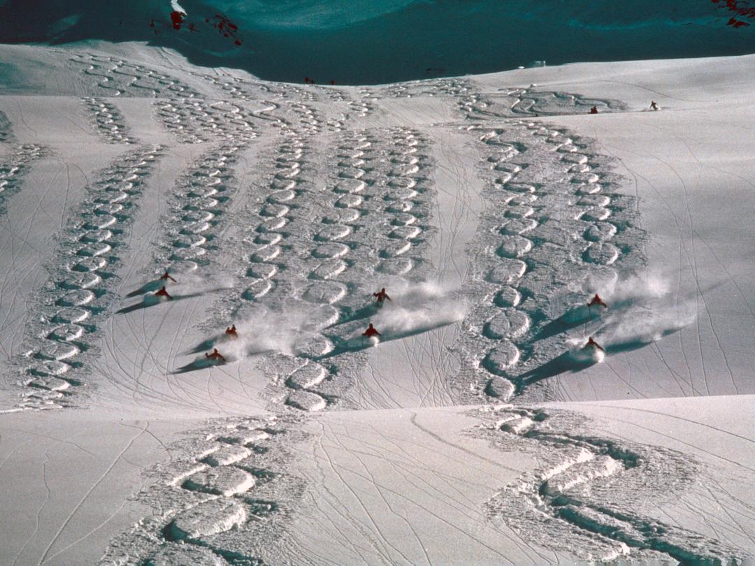 1990 Helicopter Skiing at Mike Wiegele Heli-skiing Resort