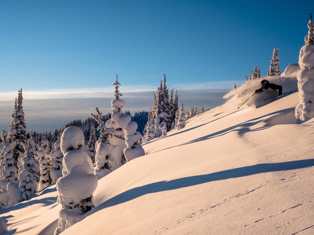 Experience a winter escape at Canada’s second largest ski area and proud resort partner of Mike Wiegele Helicopter Skiing, Sun Peaks Resort.