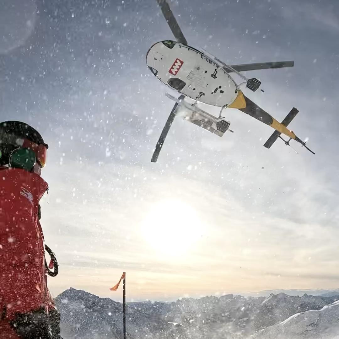 Guide Jordan with the heli launching