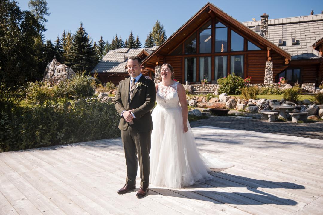 Bride & Groom at Eleanor Estate