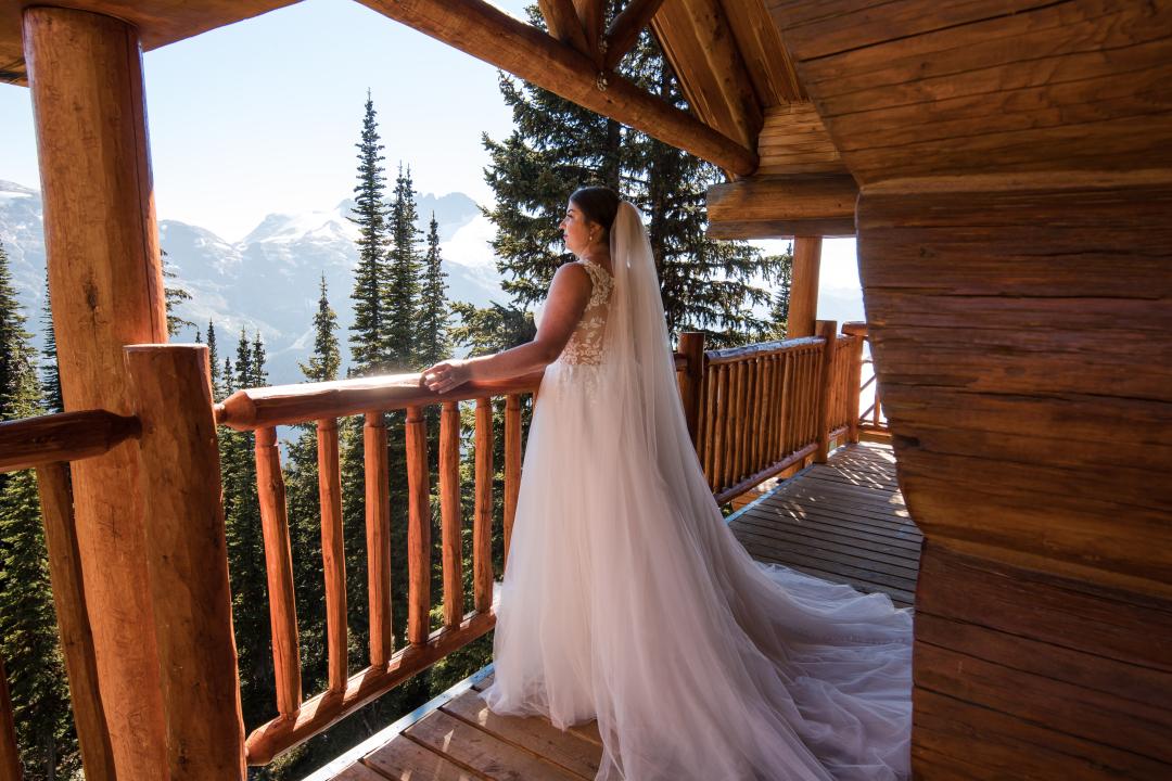 Bride at the Grizzly Hut