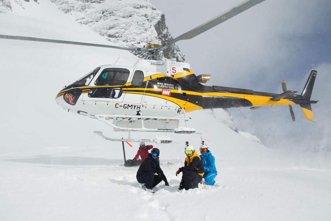 Heli with group