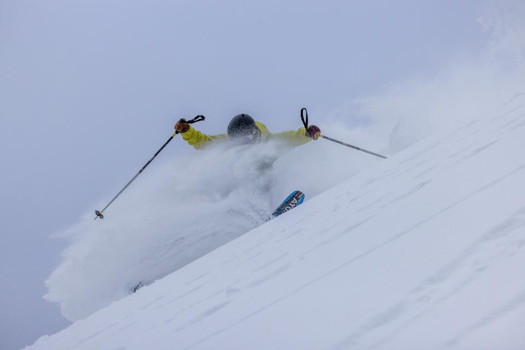 Skier in Alpine