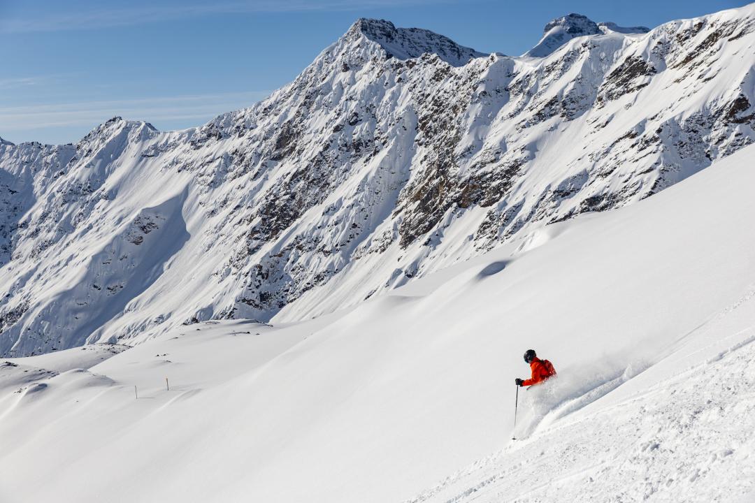 Skier in the Alpine