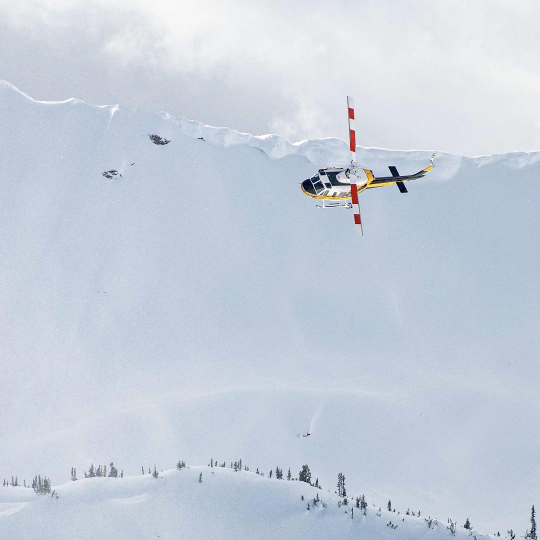 Helicopter in the alpine