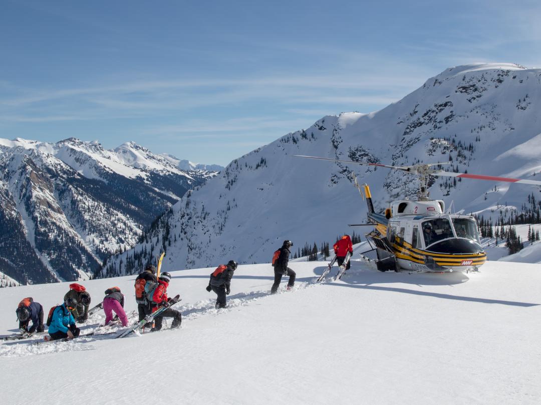 Mike Wiegele Helicopter Skiing Resort offers best powder heliskiing and snowboarding 