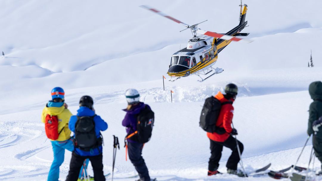 Skiers & heli
