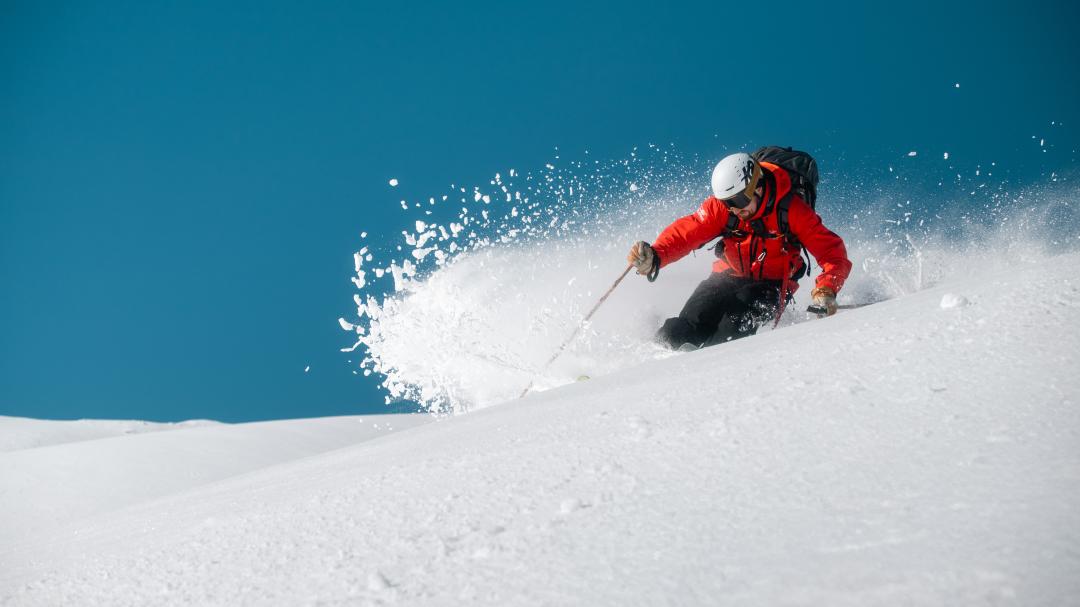Guide Ryan Skiing Powder