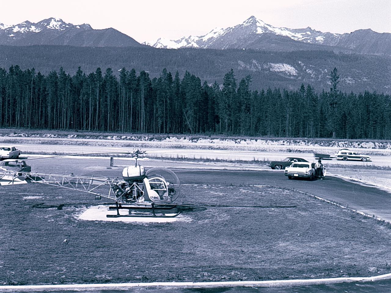 Helicopter Skiing in 1970 at Mike Wiegele Heli-skiing Resort