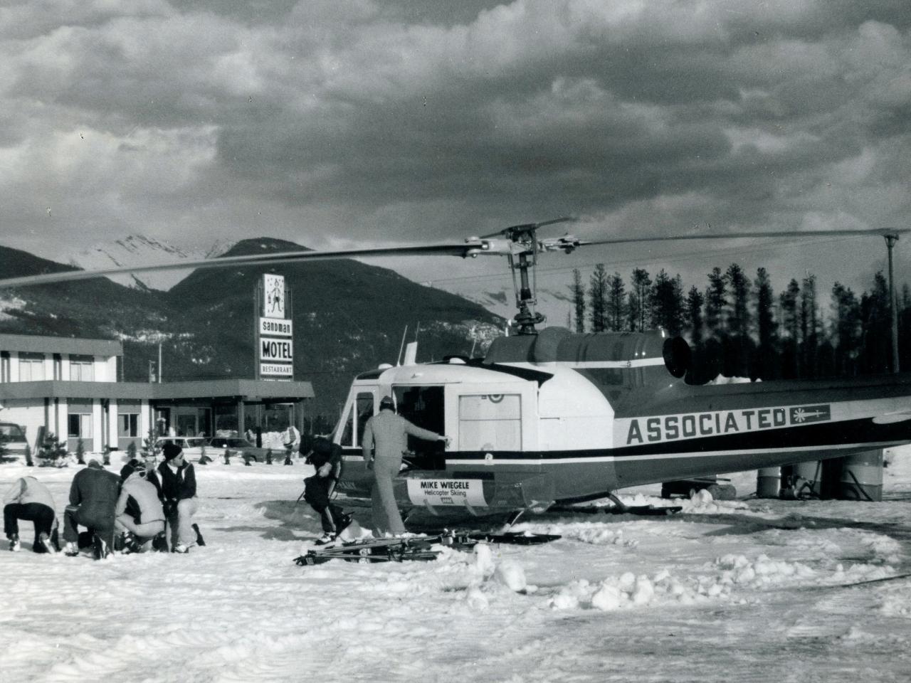 Helicopter Skiing in 1970 at Mike Wiegele Heli-skiing Resort
