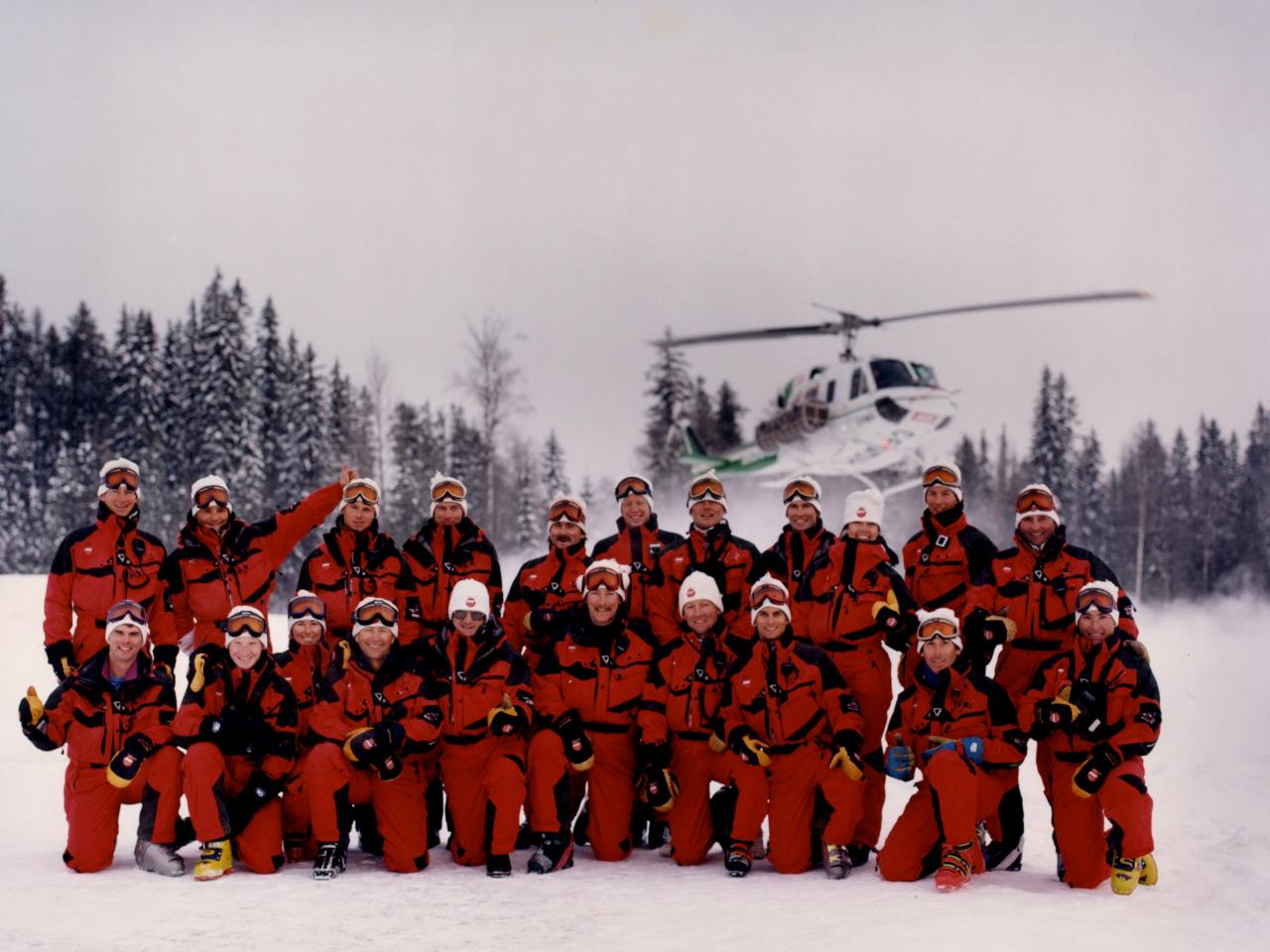 1990 Helicopter Skiing at Mike Wiegele Heli-skiing Resort