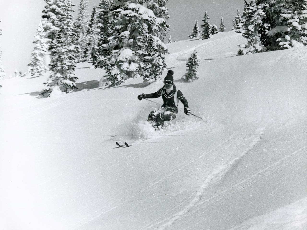 Helicopter Skiing in 1970 at Mike Wiegele Heli-skiing Resort