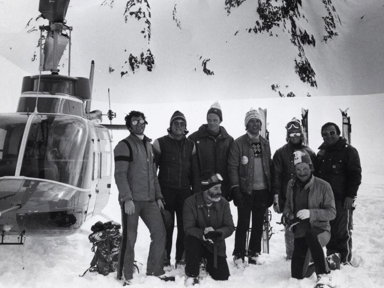 Helicopter Skiing in 1970 at Mike Wiegele Heli-skiing Resort