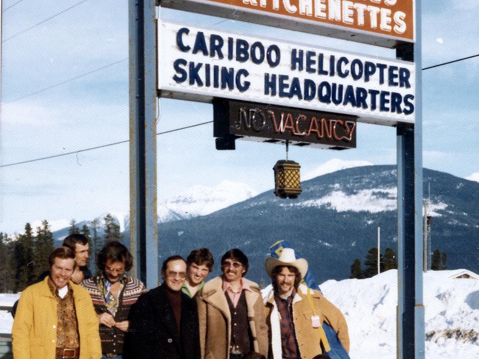 Heli-skiing in 1980 at Mike Wiegele Helicopter Skiing Resort