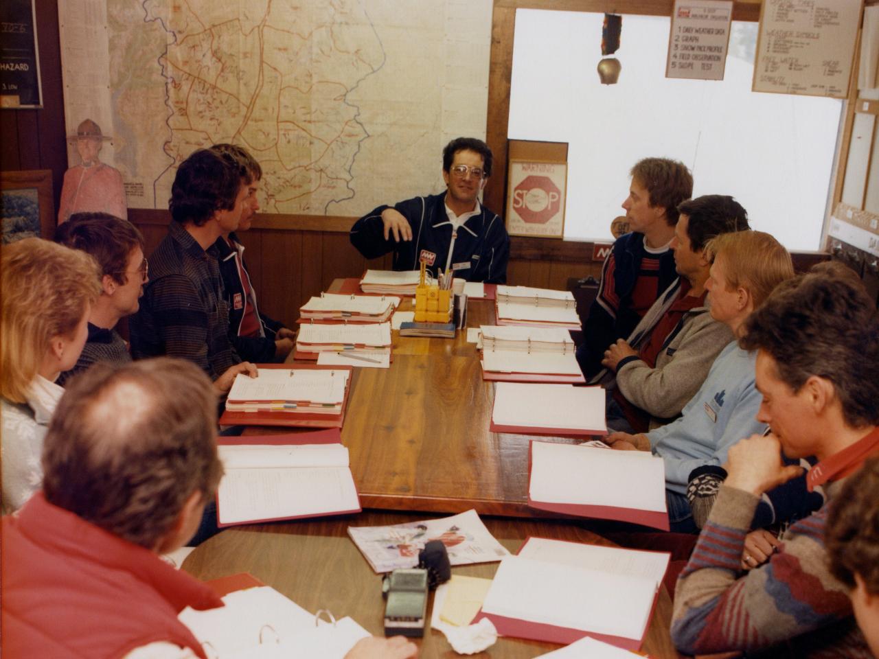 Heli-skiing in 1980 at Mike Wiegele Helicopter Skiing Resort