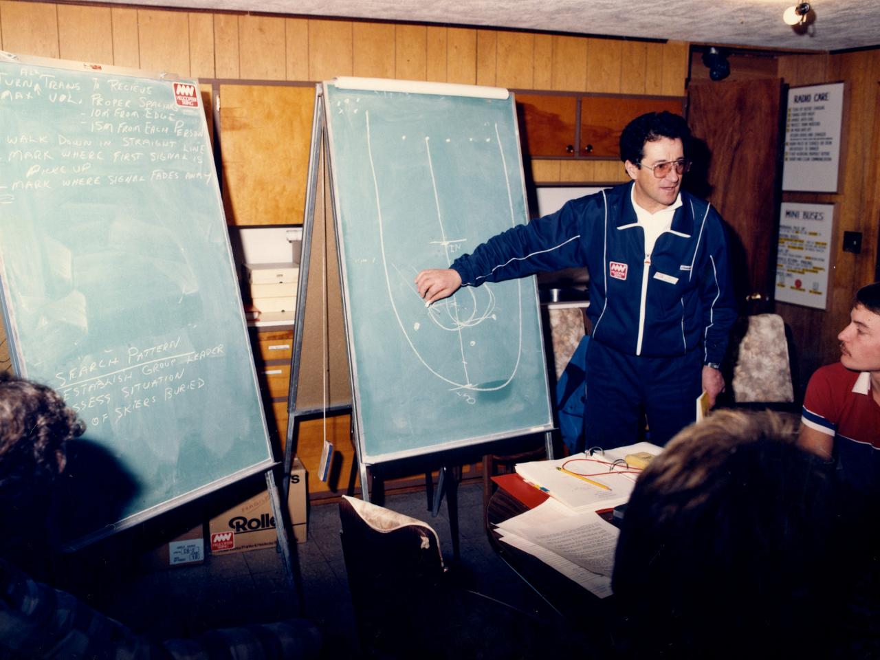 Heli-skiing in 1980 at Mike Wiegele Helicopter Skiing Resort