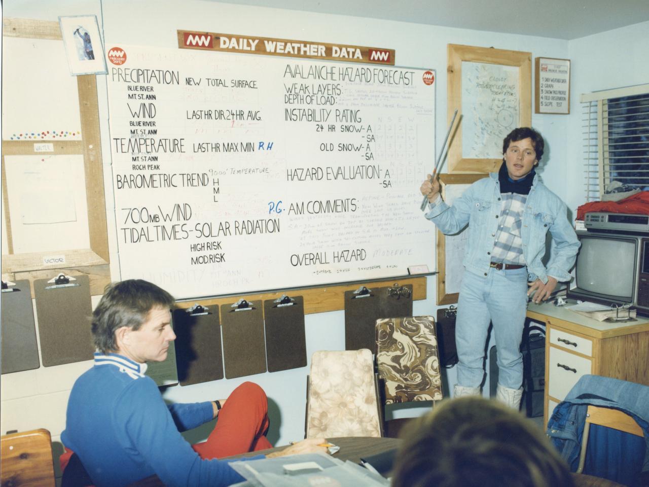 Heli-skiing in 1980 at Mike Wiegele Helicopter Skiing Resort