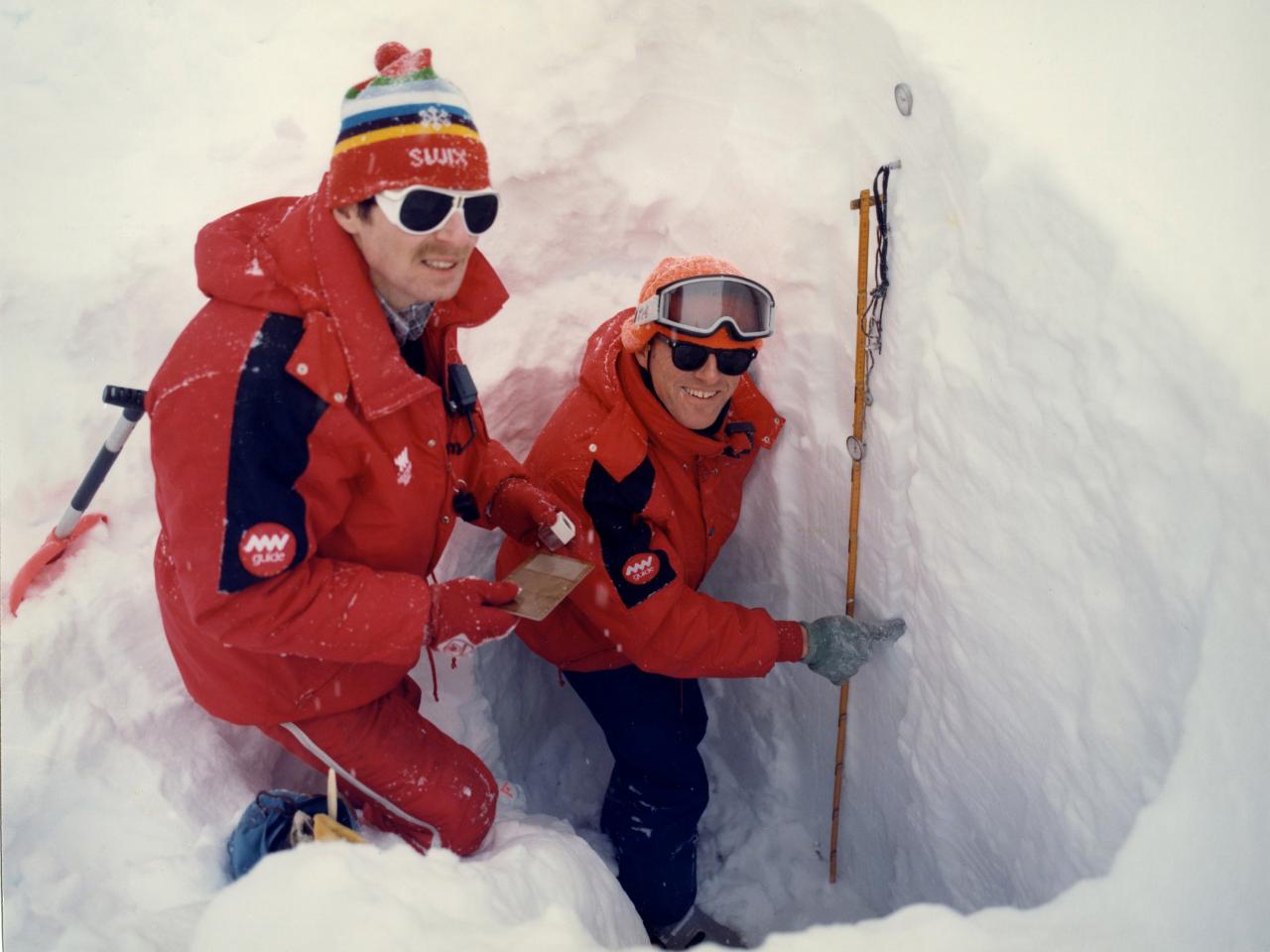Heli-skiing in 1980 at Mike Wiegele Helicopter Skiing Resort
