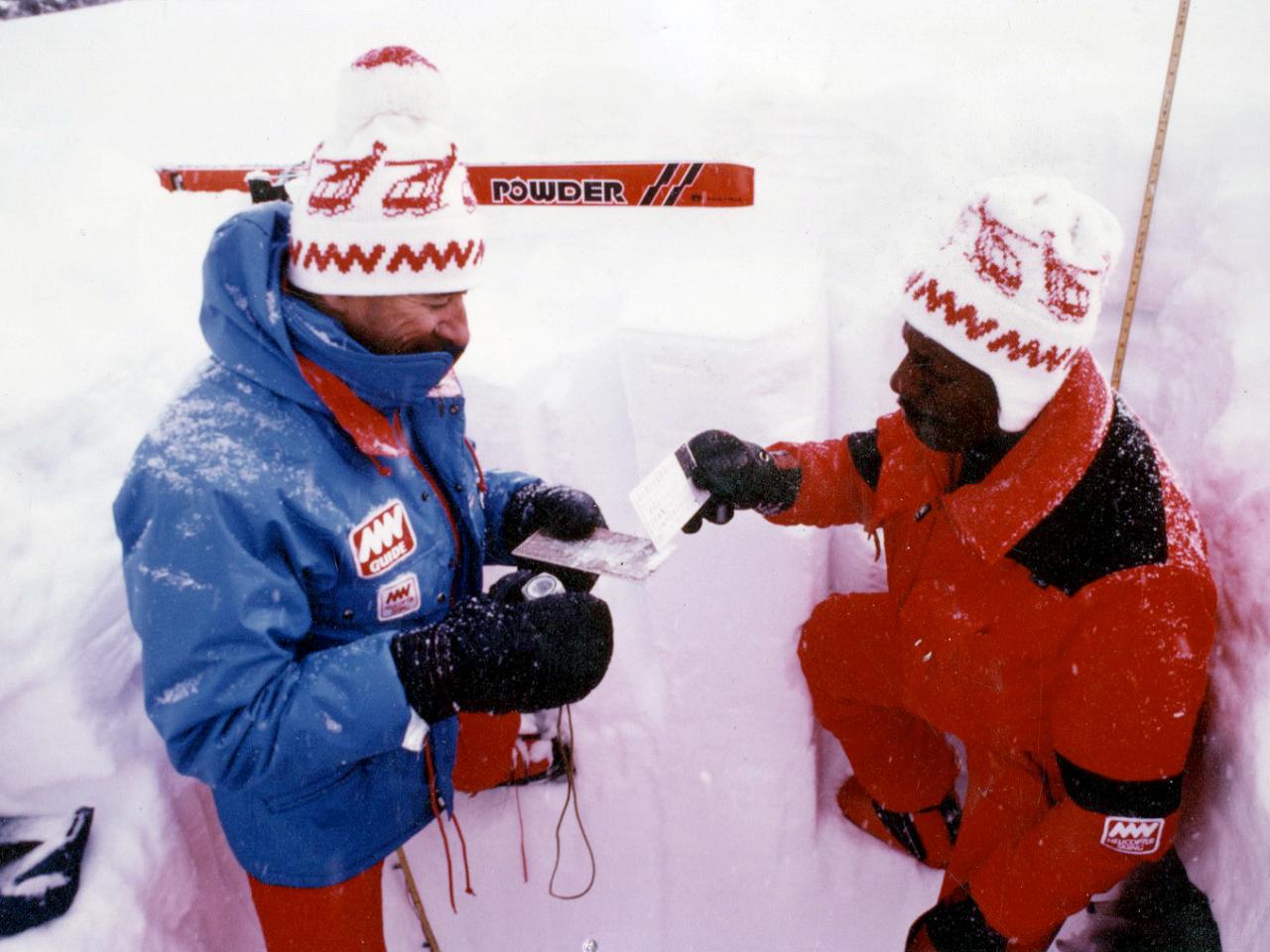Heli-skiing in 1980 at Mike Wiegele Helicopter Skiing Resort