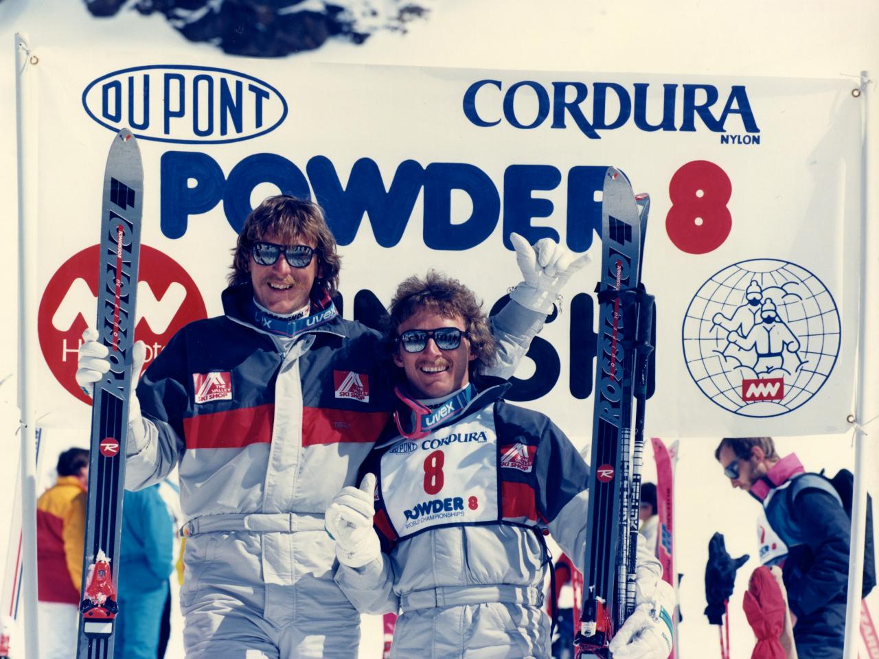 Heli-skiing in 1980 at Mike Wiegele Helicopter Skiing Resort