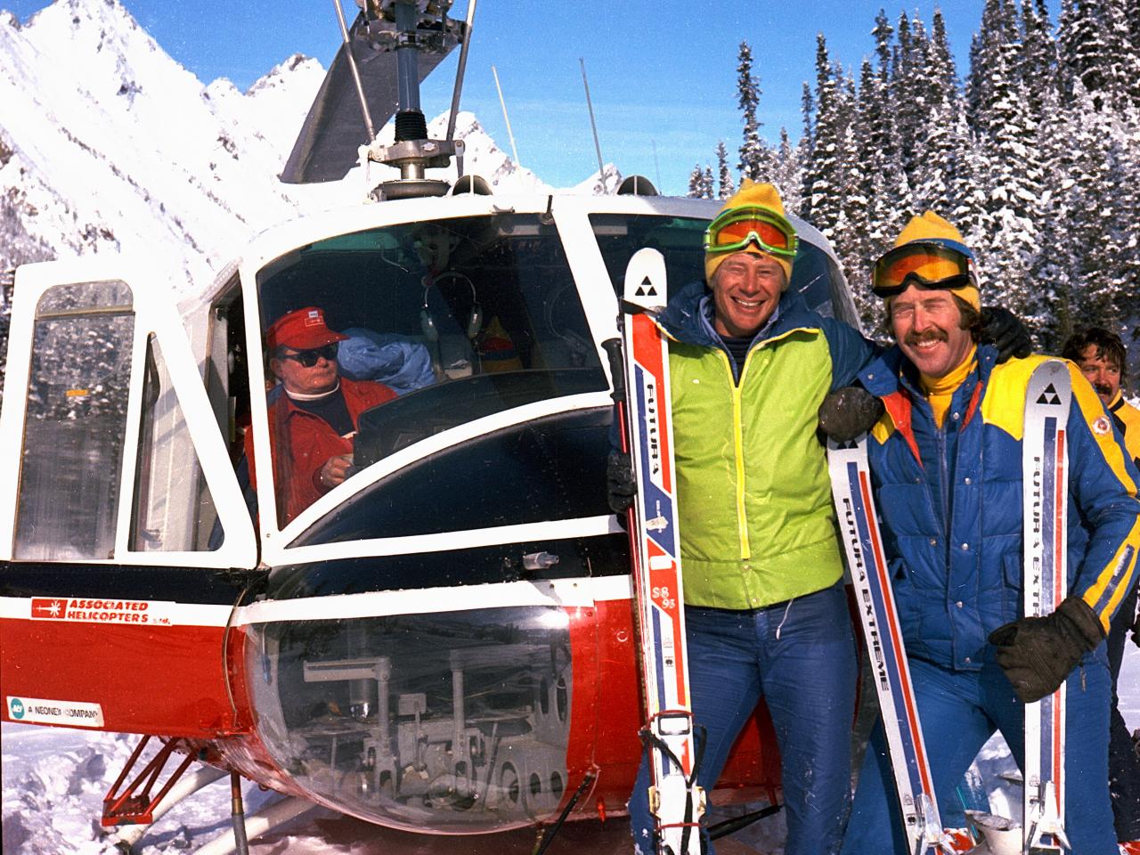 Helicopter Skiing in 1970 at Mike Wiegele Heli-skiing Resort