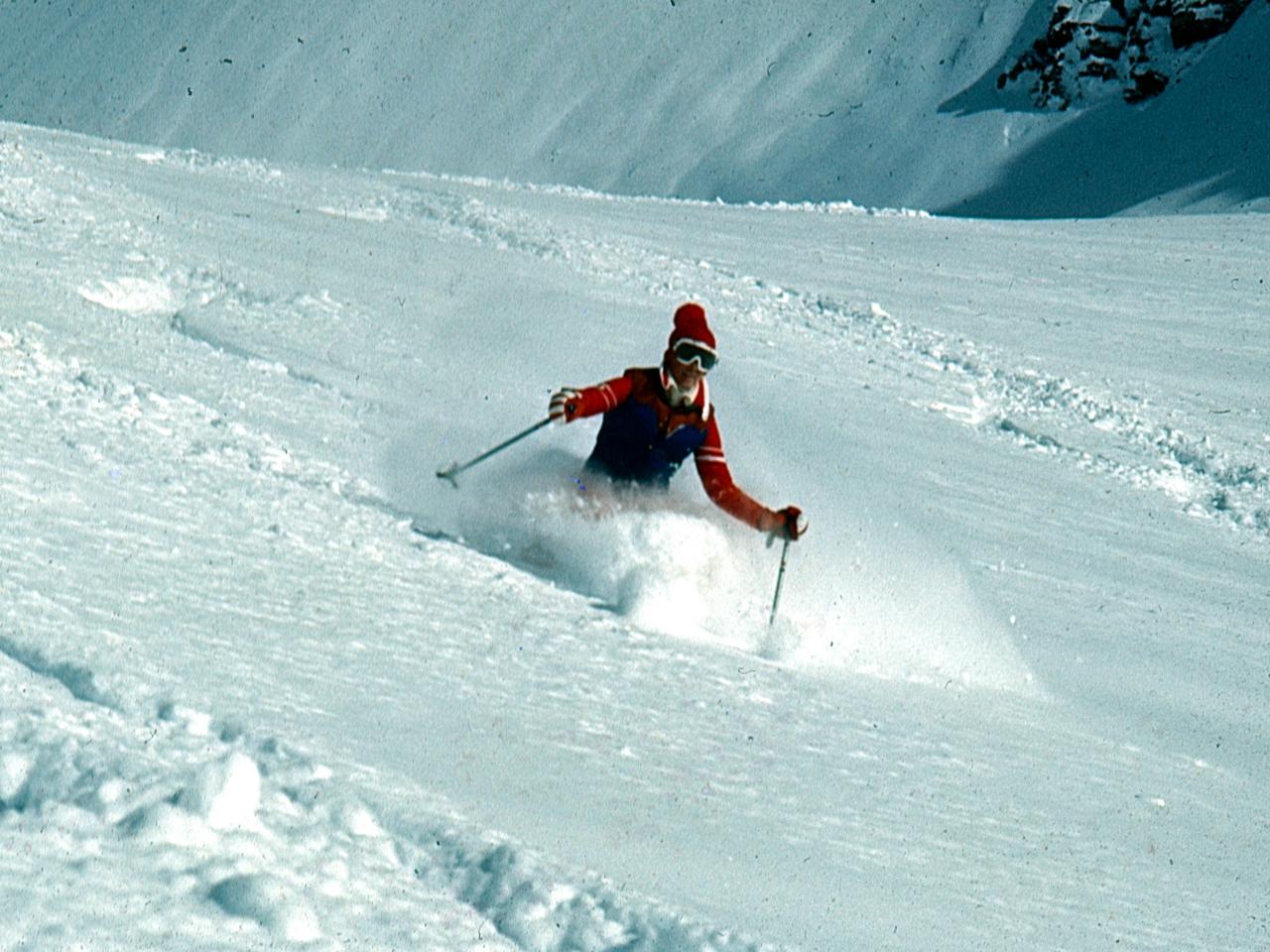 Helicopter Skiing in 1970 at Mike Wiegele Heli-skiing Resort