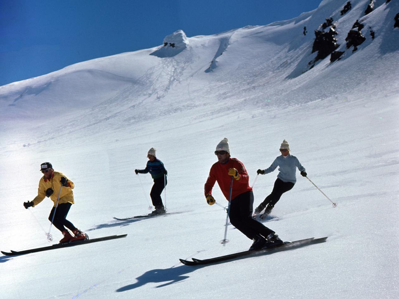 Helicopter Skiing in 1970 at Mike Wiegele Heli-skiing Resort