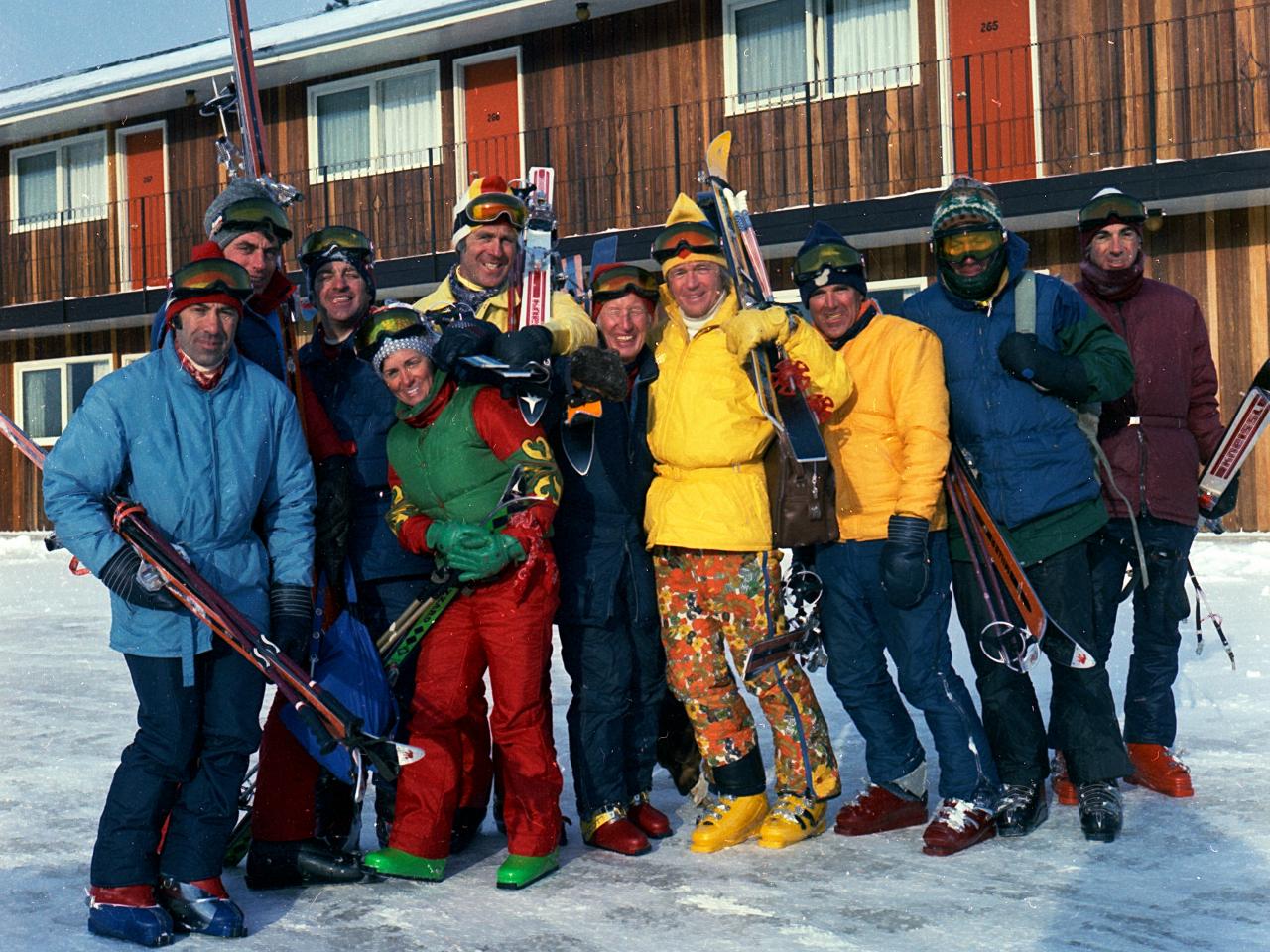 Heli-skiing in 1980 at Mike Wiegele Helicopter Skiing Resort