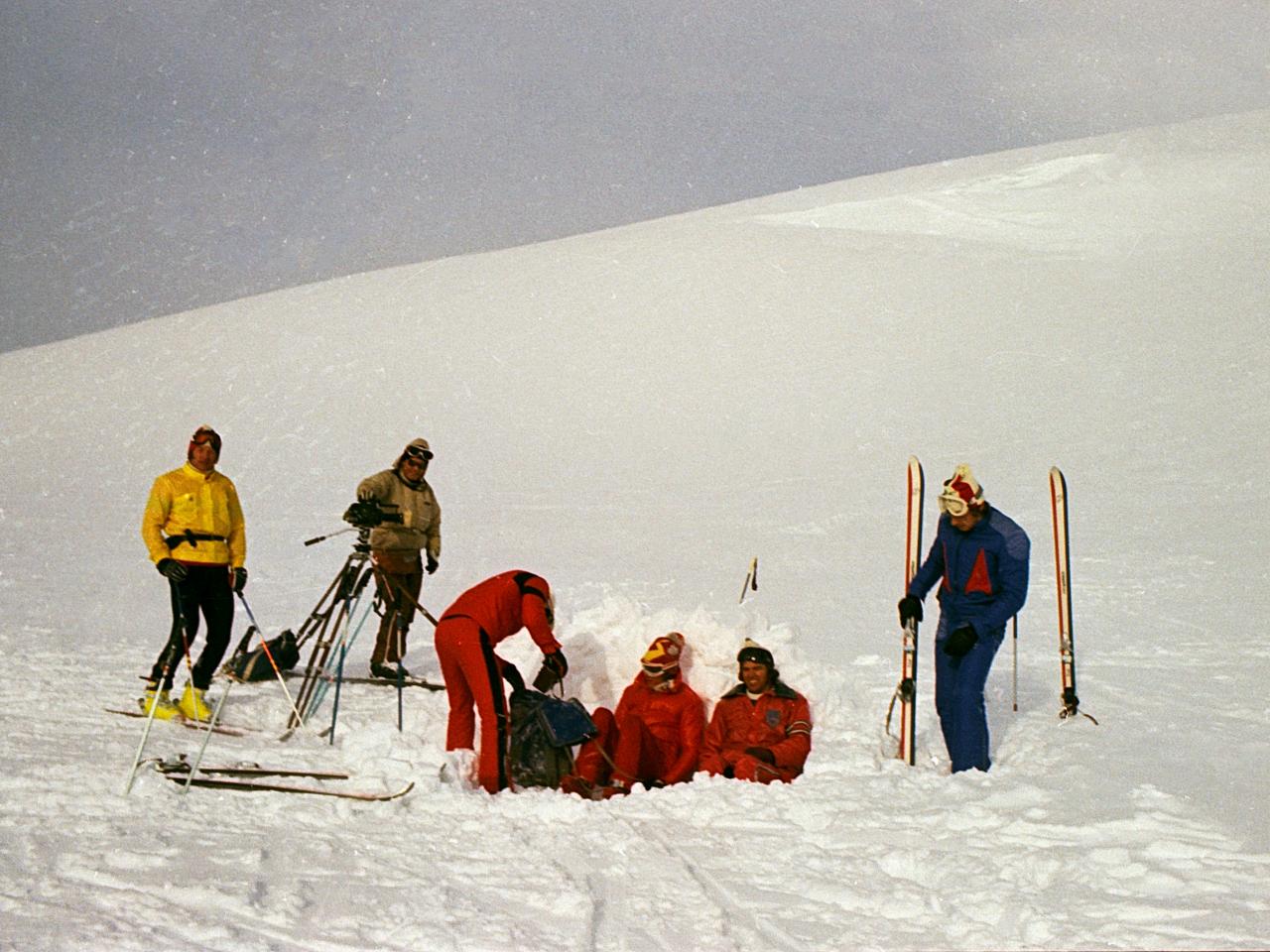 Helicopter Skiing in 1970 at Mike Wiegele Heli-skiing Resort