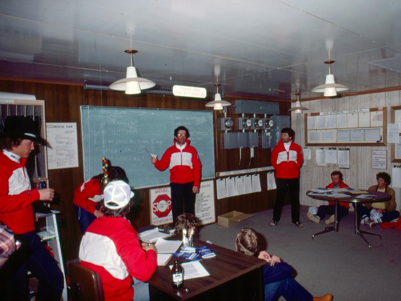 Heli-skiing in 1980 at Mike Wiegele Helicopter Skiing Resort