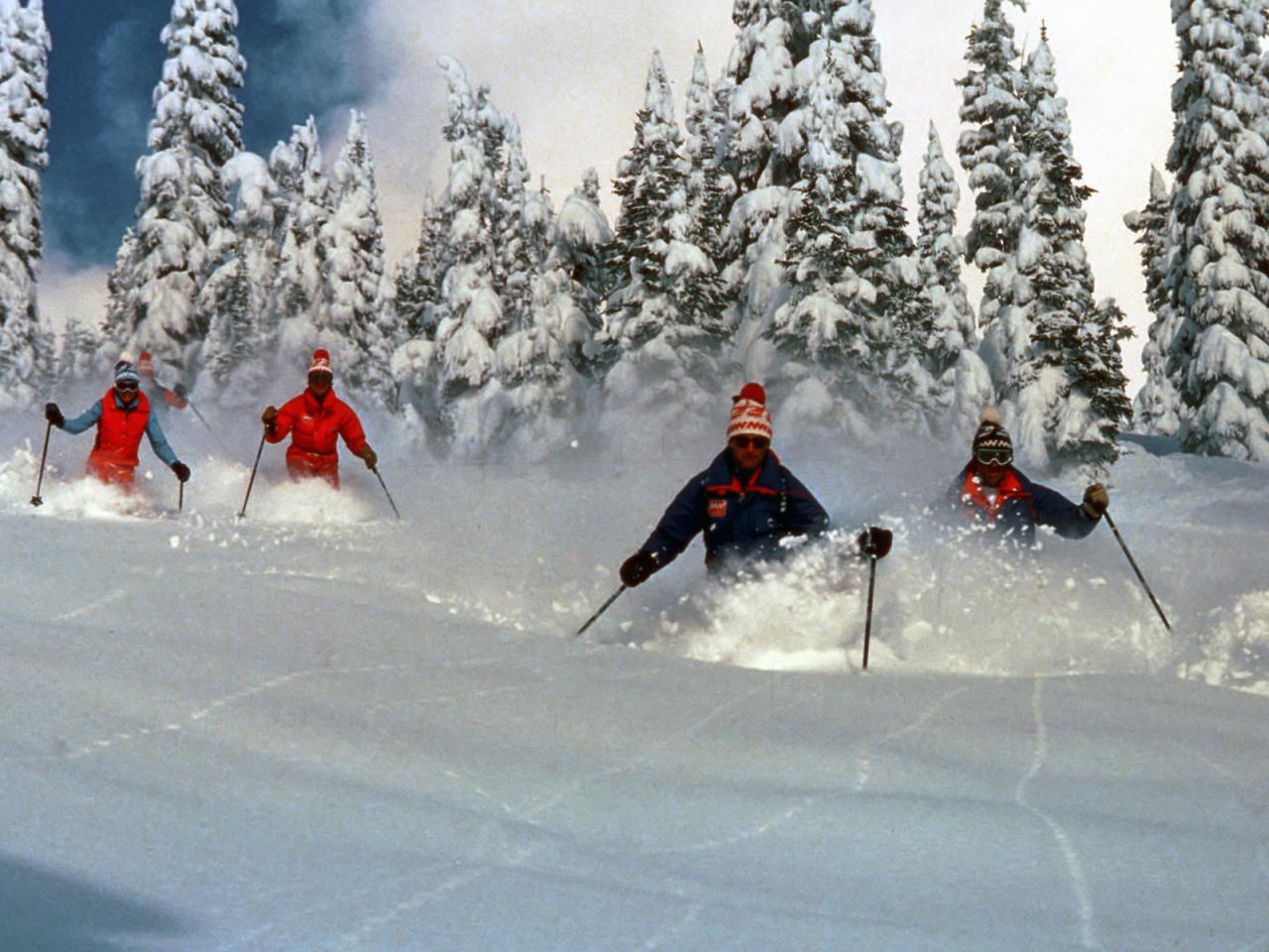 Helicopter Skiing in 1970 at Mike Wiegele Heli-skiing Resort
