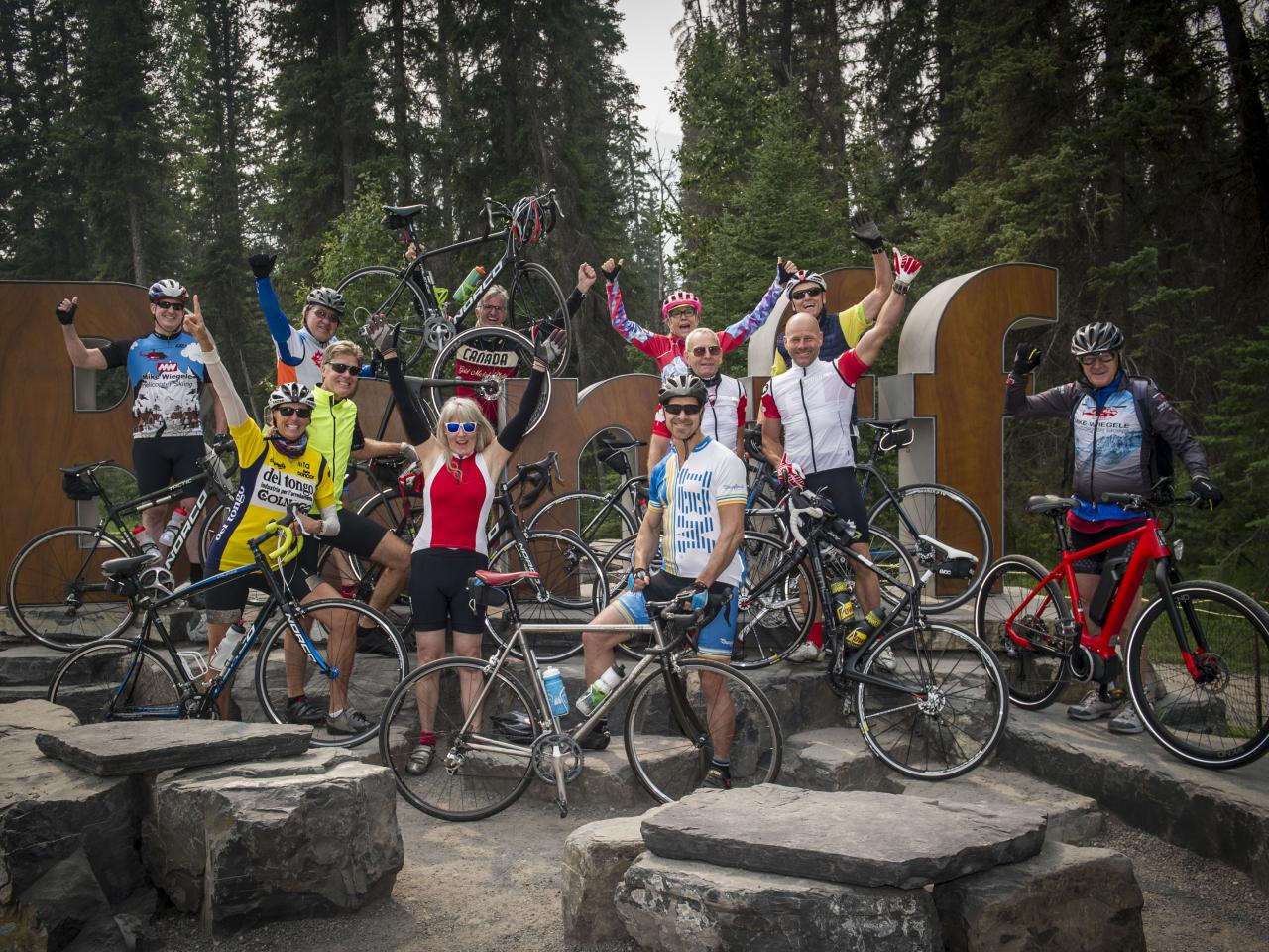 2018 Tour de Blue celebrating Mike Wiegele's 80th Birthday