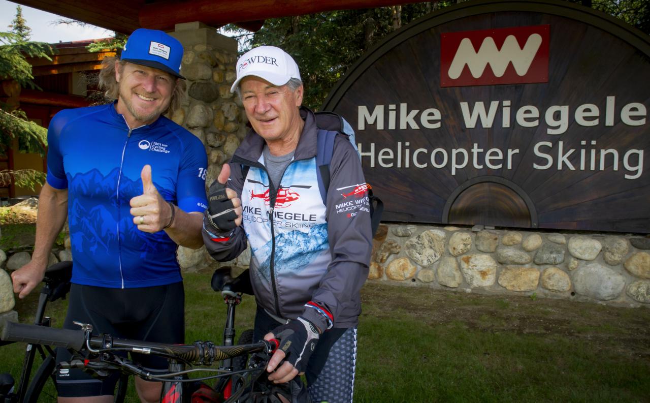 Mike Wiegele & Cyclist Olympian Curt Harnett