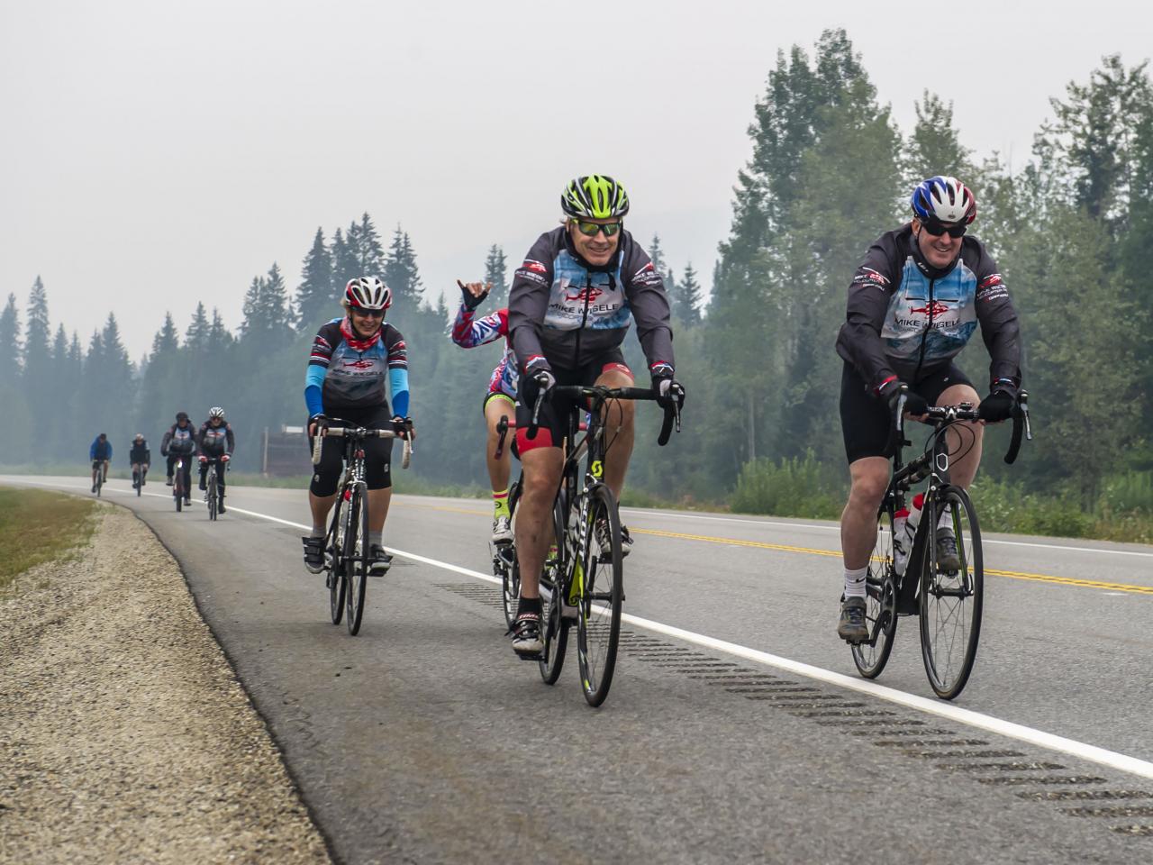 2018 Tour de Blue celebrating Mike Wiegele's 80th Birthday