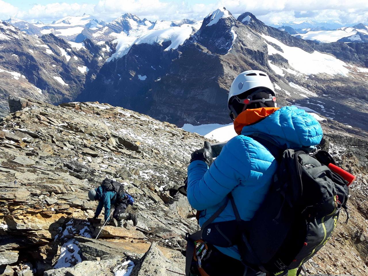 Heli-ski guide training at Mike Wiegele Helicopter Ski Resort