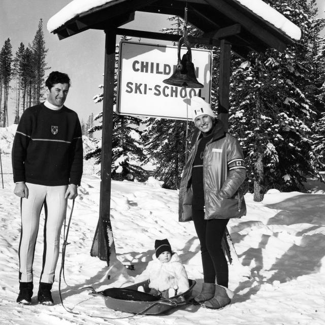 Bonnie and Mike Wiegele in Lake Louise and Banff.