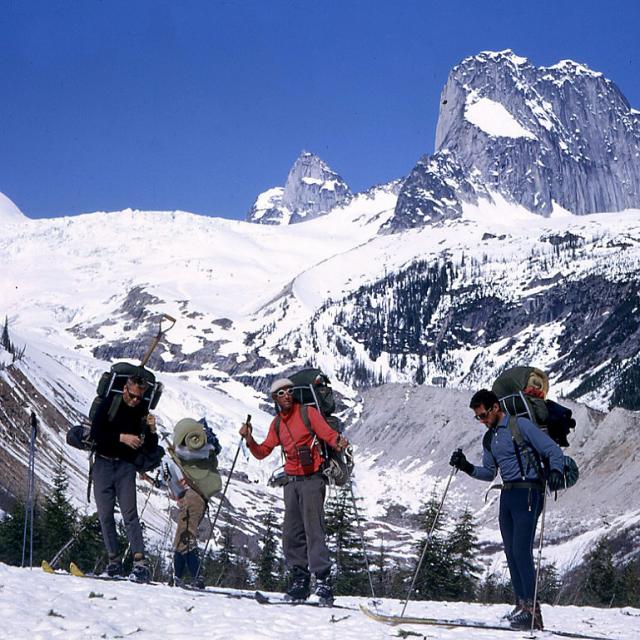 Ski touring in 1960 with pioneer Mike Wiegele Heli-skiing.