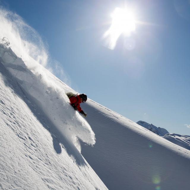 Spring powder skiing at Mike Wiegele Heli-ski